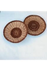 Clivia Hasır Duvar Tabağı, Duvar Süsü_2'li set